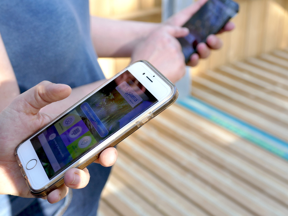 Mysterra-app voor smartphone