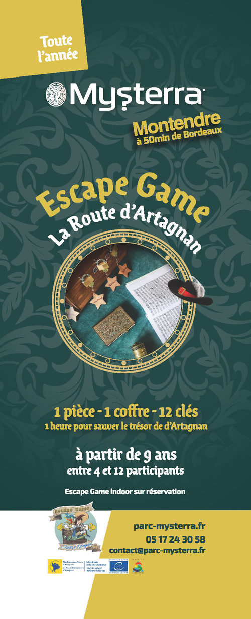 Escape Game d’Artagnan au parc Mysterra à Montendre